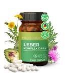 Victilabs Leber Complex Daily - Vegan Liver Support | Artichoke Dandelion Choline | 120 Additive-Free Capsules | High-Dose Milk Thistle Supplement - Buy Online on GoSupps.com