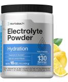 HorbÃ¤ach Electrolytes Powder | 16 oz | 130 Servings | Hydration Supplement | Vegetarian | Keto-Friendly | Non-GMO Gluten Free Formula | Lemon Flavor - Buy Online on GoSupps.com