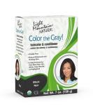 Light Mountain Natural Black Hair Color & Conditioner - 7 oz | Color the Gray! - Buy Online on GoSupps.com