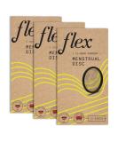 Flex Menstrual Discs | Disposable Period Discs | Tampon & Pad Alternative | 5x Capacity of Super Tampons | HSA/FSA Eligible | Made in Canada | 3-Pack (36 Count) - Buy Online on GoSupps.com