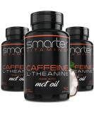 3-Pack Energy & Focus Pills with Caffeine and L-Theanine + MCT Oil | Nootropic Brain Booster & Pre Workout Supplement - Buy Online on GoSupps.com