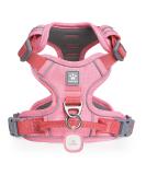 Pawaii Dog Harness for Medium-Sized Dogs | Adjustable Reflective & Breathable Anti-Pull Chest Harness in Pink (Size M: 55cm-68cm) - Perfect for Training & Walking - Buy Online on GoSupps.com