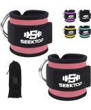 Seektop Cable Train Kickbacks Foot Loops - Padded Fitness Training Loops for Men & Women - Comfortable Pink Design - Buy Online on GoSupps.com