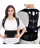 Back Brace Posture Corrector | Adjustable & Breathable for Men & Women | Pain Relief & Improved Lumbar Support (X-Large - Buy Online on GoSupps.com