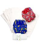 Bambino Mio Miosoft Reusable Nappy Set - Safari Celebration Size 2 (9kg+) - Buy Online on GoSupps.com