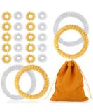 25 Spiky Finger Massage Rings Set - Stress Relief for Kids & Adults | Gold & Silver - Perfect for Office Workers - Buy Online on GoSupps.com