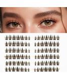 Buy Lankiz Brown Individual Manga Cluster Eyelashes | DIY Natural Eyelash Extensions | Fake Lashes in Manga-Style-04 - Buy Online on GoSupps.com