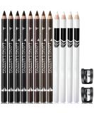 NewBang 12PCS Barber Pencil Hairline Pencils Beard Guide Beard Outliner Pencils with Sharpener,Hairline Outliner Pencil and Beard Shaping Pencils for Men&Women(Black,White,Dark Brown,Light Brown) barber pencils - Buy Online on GoSupps.com