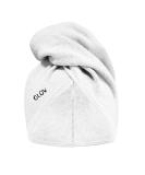 Glov Quick-Dry Microfiber Hair Turban - Absorbent Towel with Loop & Buttons | Universal Size (White) for Fast Drying - Buy Online on GoSupps.com