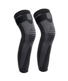 Full Leg Sleeves Long Compression Leg Sleeve Knee Sleeves Protect Leg, for Man Women Basketball, Arthritis Cycling Sport Football, Reduce Varicose Veins and Swelling of Legs(Pair) Black-Updated 3X-Large (1 Pair) - Buy Online on GoSupps.com