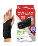 Mueller Greenline Fitted Wrist Brace wrist support black size L/XL right L/XL Right hand - Buy Online on GoSupps.com