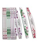 12PCS Nail File Set Half Moon Nail Buffer Files Double-Sided Emery Boards for Nails 100 180 240 Grit Professional Manicure Tool for Natural Nails or Extensions - Buy Online on GoSupps.com