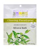 Aura Cacia Clearing Eucalyptus Aromatherapy Mineral Bath Salt 2.5oz Packet - Pack of 6 - Buy Online on GoSupps.com