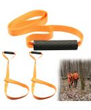 3Pcs Deer Drag Rope with Non-Slip Handle - Heavy Duty Hunting Strap for Big and Small Game - Orange - Buy Online on GoSupps.com