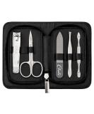 Chali 5-Part Stainless Steel Manicure Set for Men & Women - Nail Scissors Clippers Tweezers & Glass Files - Premium Nail Care Kit - Buy Online on GoSupps.com
