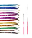 AIEX 12 Colors Tinsel Hair Strands Kit - 2600 Strands of Sparkling Hair Extensions for Women Girls & Kids - Perfect for Parties & Celebrations - Buy Online on GoSupps.com