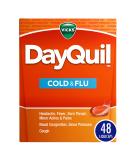 Vicks DayQuil LiquiCaps Cough Cold  Flu Relief Sore Throat Fever  Congestion Relief Non- Drowsy 48 LiquiCaps 48 Count (Pack of 1) - Buy Online on GoSupps.com