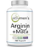 Activated Arginine + Maca High-Dose - 180 Vegan Capsules for Active Men | Expert Tested L-Arginine & Maca Extract 20:1 - Buy Online on GoSupps.com