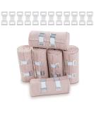 OBTANIM 6 Rolls Elastic Bandage Wrap + 12 Clips - 6 Inch X 15ft Compression Tape for Medical & Sports Injuries - Buy Online on GoSupps.com