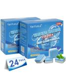 Eco-Friendly Washing Machine Cleaner & Descaler 24-Pack - Deodorizer for HE Front Loader & Top Load Washers - Buy Online on GoSupps.com