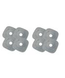 True & Tidy Extra Thick Microfiber Mop Pad Refill for SPIN-800 - 9x9 inches, Machine Washable (8-Pack) - Buy Online on GoSupps.com