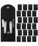 24-Piece Stainless Steel Manicure Set with Travel Case - Professional Nail Clippers & Pedicure Tools for Men and Women - Black - Buy Online on GoSupps.com