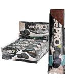 Vegan Protein Bar Cookies & Cream - 20g Protein 27% Fiber - Gluten-Free Low Carb - 12x74g - Incredibly Delicious VePro  - Buy Online on GoSupps.com