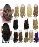 Hidden Halo Hair Extensions | Invisible Crown 18 Curly Medium Brown | Synthetic | Easy to Wear - Buy Online on GoSupps.com