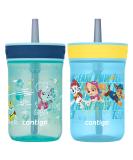 Contigo Paw Patrol Kids Plastic Water Bottle Spill-Proof Tumbler with Straw for Kids Dishwasher Safe 14oz 2-Pack 2 Pack Paw Patrol - Buy Online on GoSupps.com
