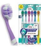 GuruNanda Butter On Gums with Softex Bristles, Ultra Soft Toothbrush for Kids & Adults, Helps with Sensitive and Receding Gums, Travel Toothbrush, Assorted Colors, Pack of 6 6 Count (Pack of 1) - Buy Online on GoSupps.com