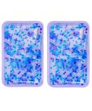 Hot and Cold Gel Bead Ice Pack (2-Pack) by FOMI Care | Lavender Scented | Reusable Cold Wrap Cold Compress & Heating Pad | Freezable Microwavable | Fabric Backing (7.5 x 4.5 ) - Buy Online on GoSupps.com