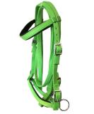 Shop JF-Reitsport Nylon Bridle Set with Reins - Bitless Cob in Green | International Shipping Available - Buy Online on GoSupps.com