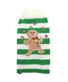 Hrttsy Christmas Dog Sweater | Winter Warmth for Small to Large Dogs | Stylish Green & White Striped Pullover Costume - Buy Online on GoSupps.com