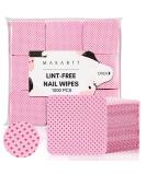 Makartt Lint Free Nail Wipes - 1000PCS Nail Polish Remover Pads & Eyelash Extension Glue Wipes - Super Absorbent Non-Woven Dry Wipes for Gel Nails & Nail Prep - Pink - Buy Online on GoSupps.com