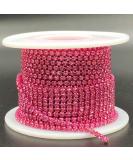 Towenm 1 Roll 10 Yards Rhinestone Chain - 2mm Crystal Claw Cup Chain Trim - Sew on Crystal Rhinestone Chain Roll - Rose SS6 / 2mm - Buy Online on GoSupps.com