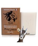 Organic Goat Milk Soap | Handmade in France | Facial Cleansing Mask | Anti-Acne Psoriasis Eczema Treatment for Women Men & Babies | Fragrance-Free with Hazelnut Oil - Buy Online on GoSupps.com
