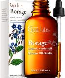 Gya Labs Organic Borage Oil - Cold Pressed Borage Oil for Hair, Face & Lotions - Healing & Comforting - 1.69 fl oz - Buy Online on GoSupps.com