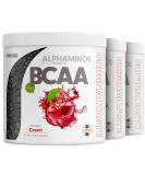 Buy Alphaminos BCAA Powder 3x300g - Test Winner Cherry Flavor | Vegan Essential Amino Acids | Top Solubility & Lab Tested - Profuel - Buy Online on GoSupps.com