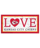 Fan Creations NFL Kansas City Chiefs Unisex Kansas City Chiefs Love Sign, Team Color, 6 x 12 (N1066-KCC) - Buy Online on GoSupps.com