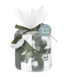 Kindsgard Baby Washcloths Vaskedag 12-Pack | 100% Cotton Absorbent & Soft Washable (Olive) - Eco-Friendly Baby Care - Buy Online on GoSupps.com