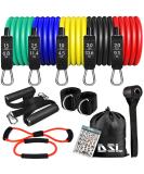 14 Pc Resistance Bands Set for Men and Women - Home Gym Fitness Workout Equipment up to 100 lbs - Buy Online on GoSupps.com
