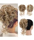 S-Noilite Claw Clip Messy Bun Hair Piece - Dark Blonde & Bleach Blonde 27H613 - Buy Online on GoSupps.com
