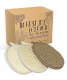 Stephanie Franck Beauty Bath Set - Exfoliating Loofah Sisal & Hemp Gloves for Glowing Skin | International Shipping Available - Buy Online on GoSupps.com