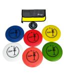 Donglai Disc Golf Starter Set - 2 Drivers, 2 Mid-Range, 2 Putters, Marker, Towel - Buy Online on GoSupps.com