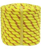 Double Braided Polyester Rope - Yellow - 100 Feet - Buy Online on GoSupps.com