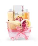 Pleasantly Fragrant Peony Spa Set for Women - Luxury Bath & Body Gift Basket - Buy Online on GoSupps.com