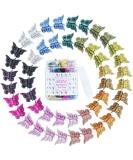 EAONE 50-Piece Butterfly Hair Clips Set for Girls and Women - Metallic Color Hair Accessories in Cute Mini Clips - Ideal for 90s and 2000s Style - Includes Storage Box - Buy Online on GoSupps.com