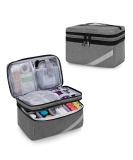 Trunab Storage Bag for Medical Care | First Aid Box for Medications & Supplements | Gray Weekly Tablet Organizer - Buy Online on GoSupps.com