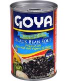 Goya Reduced Sodium Black Bean Soup 15oz (Pack of 24) - Delicious and Nutritious - Buy Online on GoSupps.com