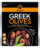 GAEA Kalamata Olives Without Stones | 8 x 150g | Naturally Black & Sun-Ripened | Perfect for Snacks & Salads - International Shipping - Buy Online on GoSupps.com